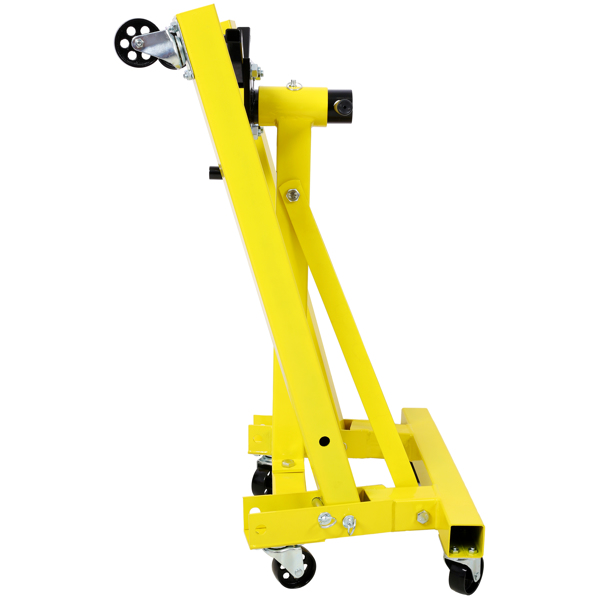 Folding Engine Stand 2000 LBS Capacity Motor Hoist 360 Degree Adjustable Mounting Head Dolly Mover Auto Repair Rebuild Jack