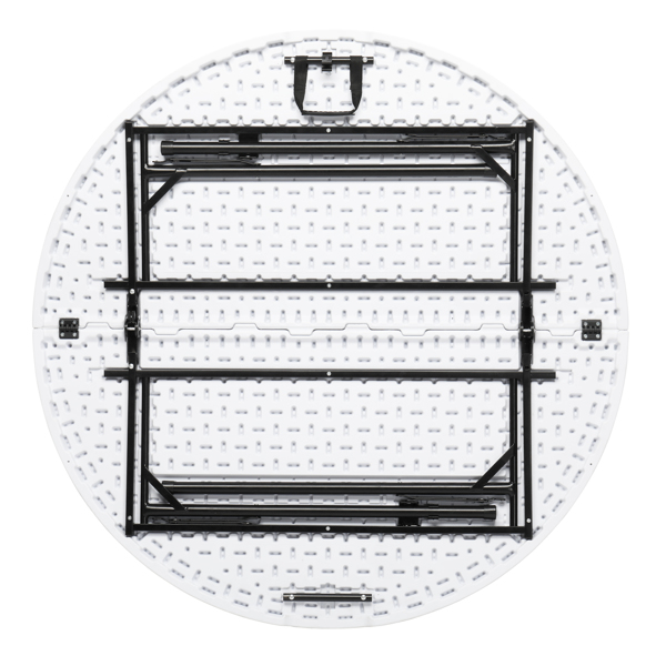 【Replace 94515737】48inch Round Folding Table Outdoor Folding Utility Table White