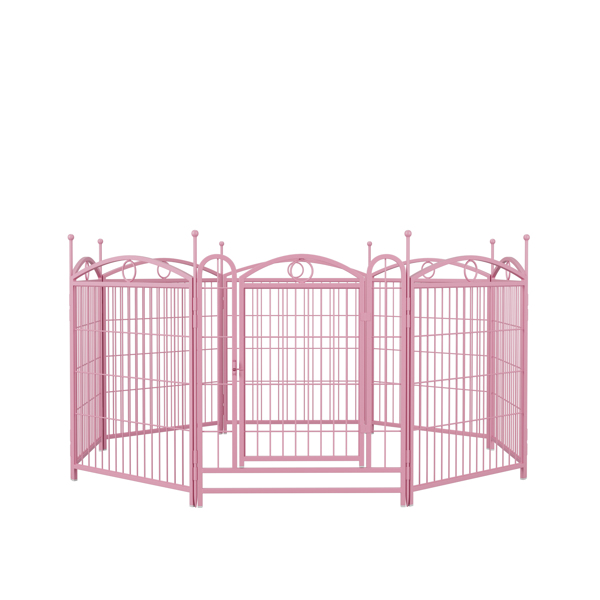 Dog Playpen Indoor 32 inch 8 Panels Metal Dog Pen Pet Dog Fence Outdoor Exercise Pen with Doors, Heavy Duty Dog Fence Puppy Pen for Large Medium Small Dogs Indoor Outdoor Foldable Pet Exercise Pen