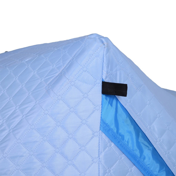 4 Person Pop-up Ice Fishing Tent,Light Blue Ice Shanty  80.75" L x 70.75" W x 70.75"