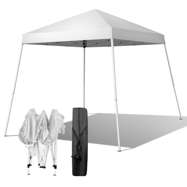 2.4 x 2.4m Portable Home Use Waterproof Folding Tent White