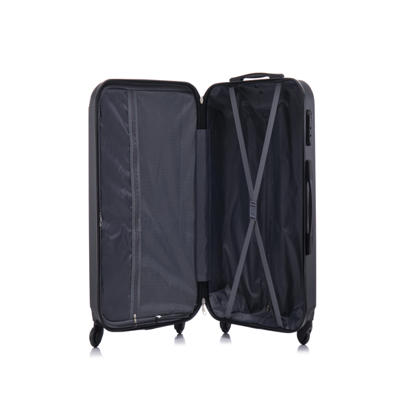 3-piece ABS hard luggage set with universal wheels and luggage password lock, 20/24/28 inches