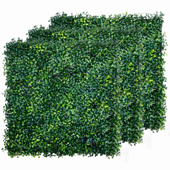 Boxwood Panels, Grass Wall 20\\"x20\\"(20pcs), Plant Wall, Grass Backdrop Wall, Privacy Screen, Sun Protected Green Wall Decor for Outdoor, Indoor, Garden, Backyard and Décor