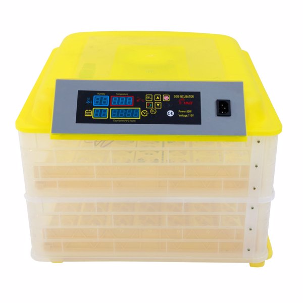 【同款编码：89421360】112-Egg Practical Fully Automatic Poultry Incubator Yellow & Transparent