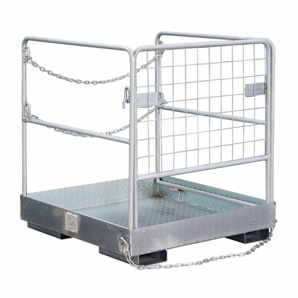 Forklift Safety Cage 36"x36" Heavy Duty Forklift Man Basket 1150lbs Capacity Forklift Work Platform Provide Safety