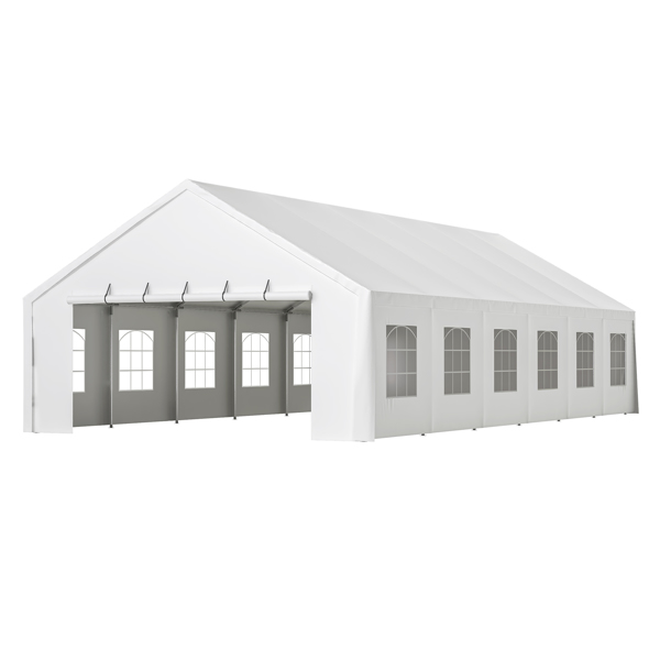 20x40FT Party Tent Heavy Duty, Large Wedding Event Shelters with 3 Carry Bags & Removable Sidewalls, Outdoor Canopy Gazebo Commercial Tents for Parties Carport Camping Garden Patio