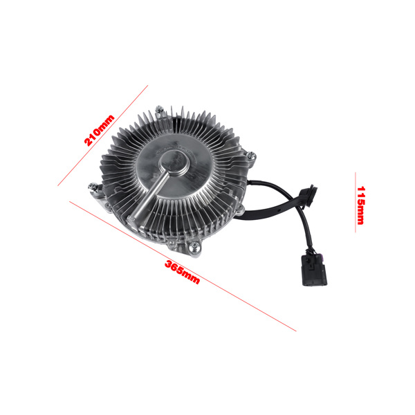 Reverse Rotation Engine Cooling Fan Clutch for Chevrolet Silverado 2500 3500 HD GMC Sierra 2500 3500 HD 2015-2016 6.6L V8 23134137