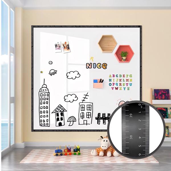 Magnetic Soft Rubber Frame Ruler Set - Measuring & Decorating - Freely Cuttable & Movable - Supports Temu Self Pickup - Waybill Deadline 10pm Beijing Time