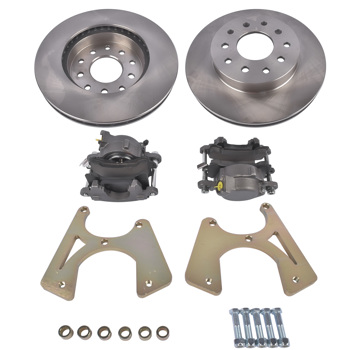 Bolt-On Rear Disc Brake Conversion Kit for 10 & 12 Bolt Chevy Chevelle El Camino Monte Carlo Buick Skylark Oldsmobile Cutlass Pontiac GTO LeMans Tempest Rear