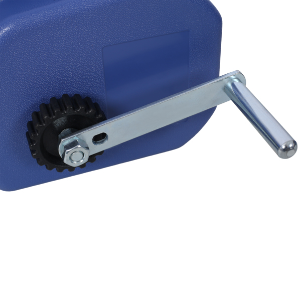 12v Trailer Winch,Reversible Electric Winch, for Boats up to 6000 lbs.Galvanized Wire Rope,with extra pulley hook,power in and power out,with manual function.blue plastic casing