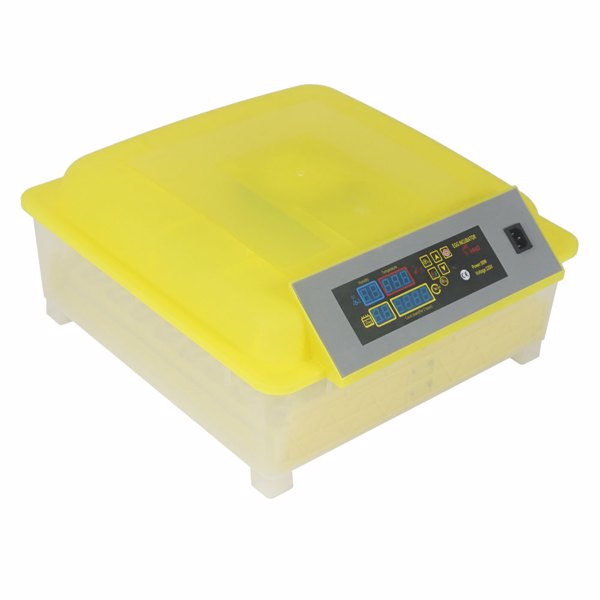 【same code：76829079】48-Egg Practical Fully Automatic Poultry Incubator (US Standard) Yellow & Transparent