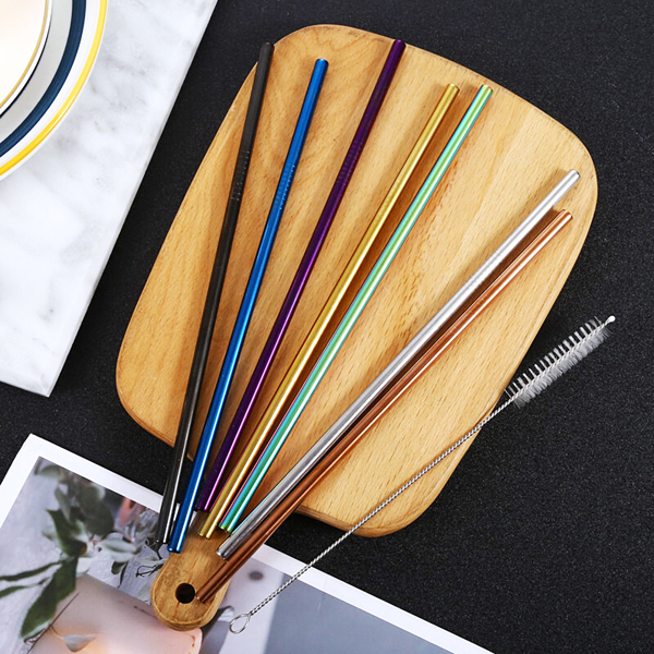 Natural Color 3 Sets (9pcs) Of Reusable Straws With Cleaning Brush And Storage Bag, Colorful Bent Straws And Straight Straws, Perfect For Parties, Restaurants, Home, Halloween, Christmas.