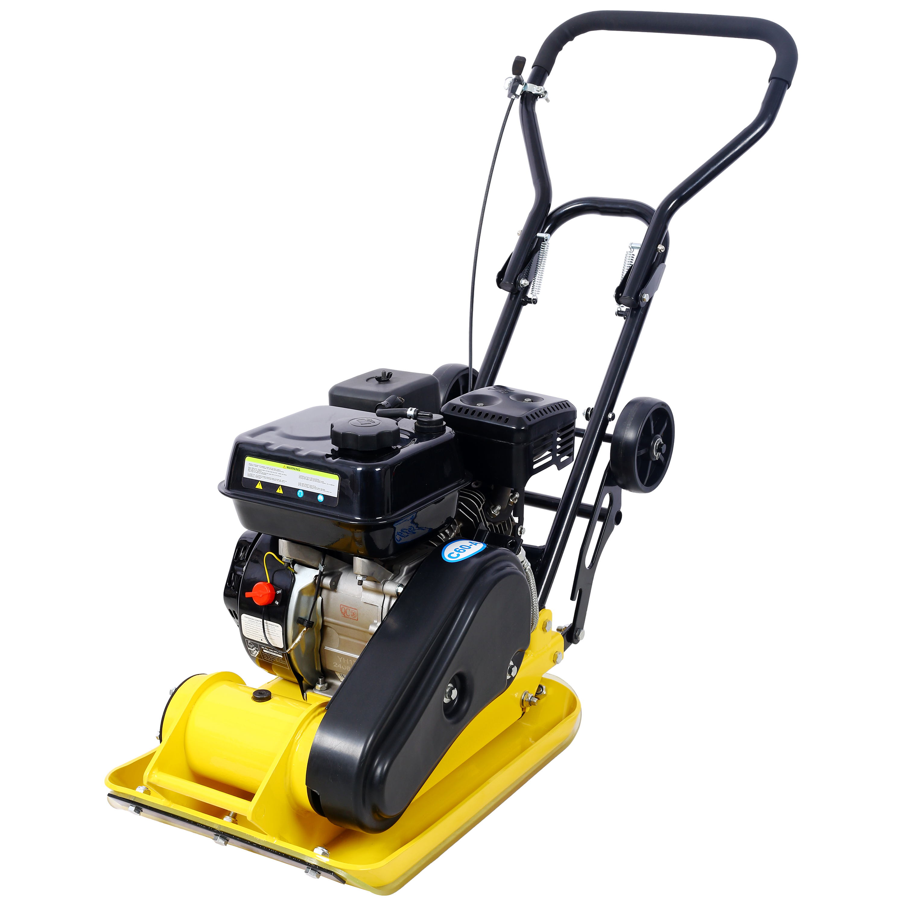 7 HP Gas Plate Compactor with Transport Wheels