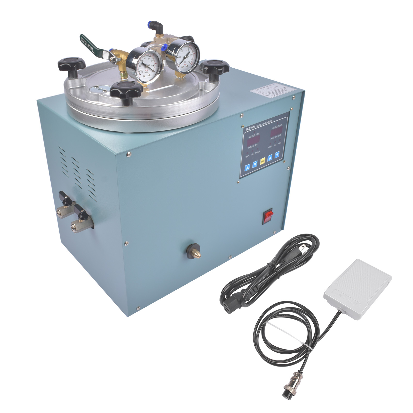 110V 510W Wax Injection Machine Vacuum Wax Injector 6.61lbs Jewelry Wax Injector with Auto Clamp Wax &