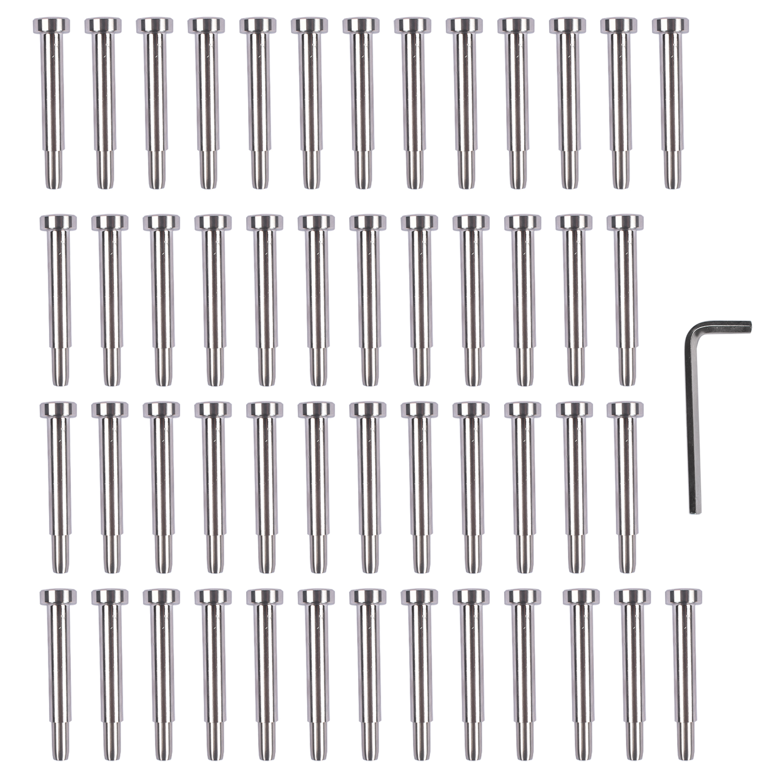 50Pcs 3/16 Inch T316 Stainless Steel Cable Railing Hardware System Kit with Allen Key view 5
