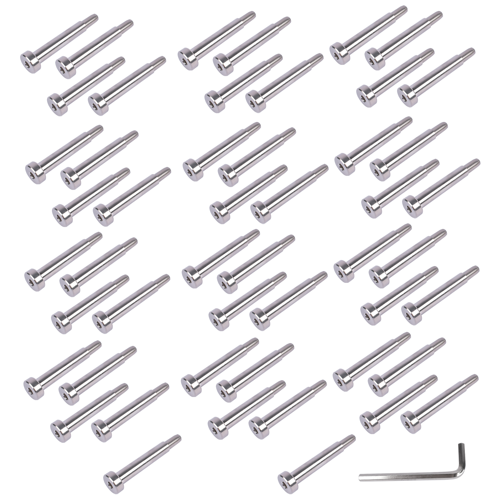 50Pcs 3/16 Inch T316 Stainless Steel Cable Railing Hardware System Kit with Allen Key view 2