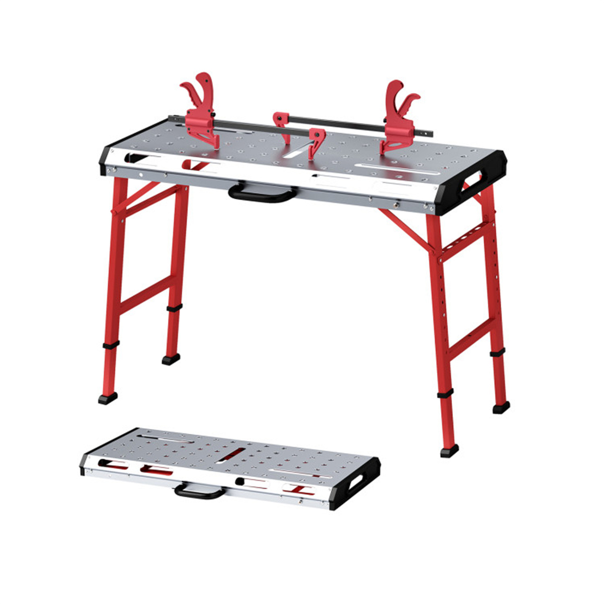 42″ x 21″ Heavy-Duty Welding Table with 2 Bar Clamps
