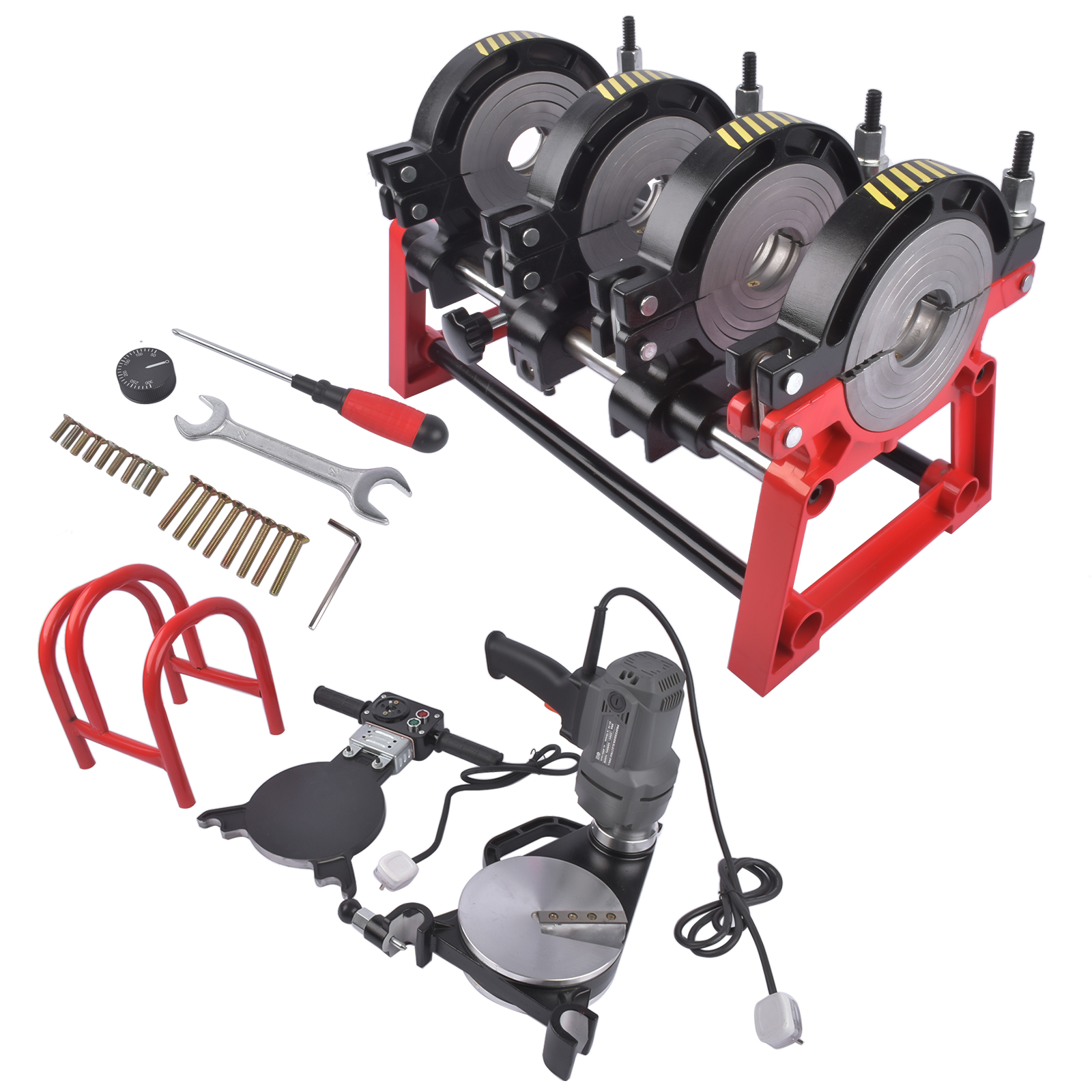 PP PE PVC Butt Fusion Welding Machine Manual 4Clamps Pipe Fusion Welder 63-160MM view 4