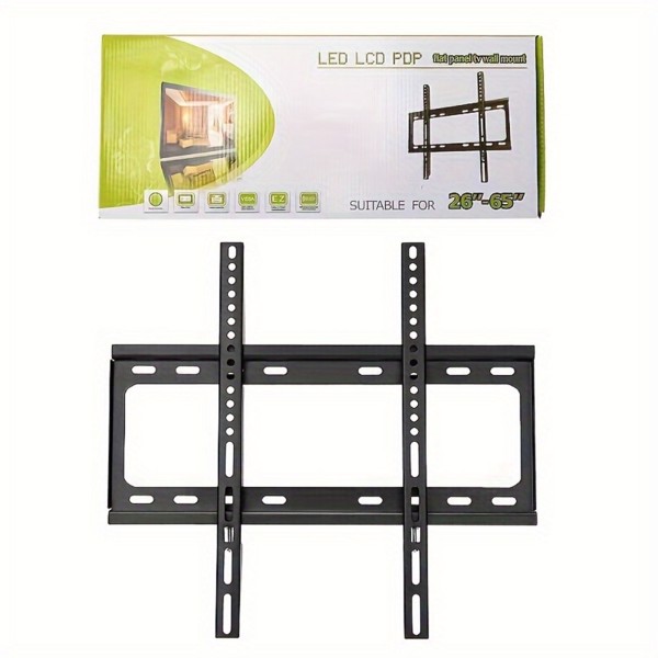 Universal TV bracket Wall Mount Classic TV mounting bracket fits 26 "-65" low profile for easy mounting in matte black