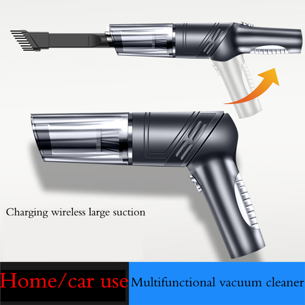 black wireless Automobile Folding Vacuum Cleaner Hand-held High-power Strong Suction Vacuum Cleaner