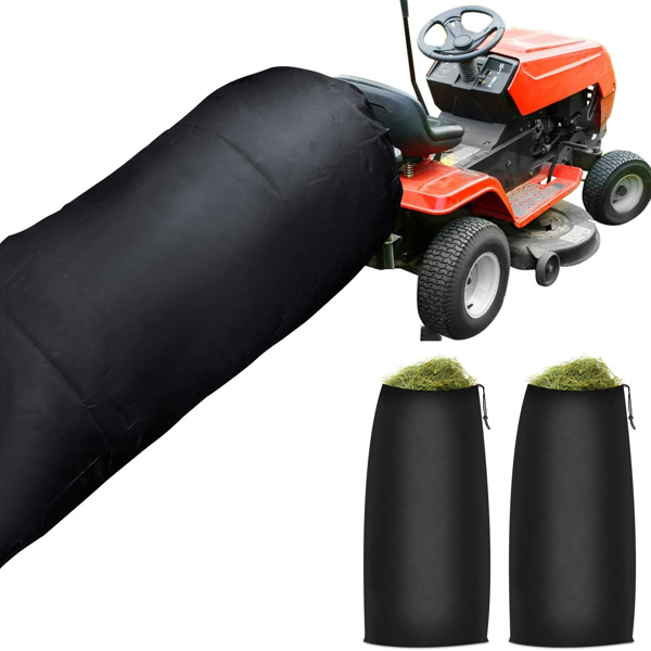 Lawn Tractor Leaf Bag - 54 Cubic Foot Standard Leaf Bag - 112-inch Opening – for 2 Bag Material Collection Systems – Ride-On Lawnmowers - Heavy Duty Material – Fast & Easy Leaf Collection