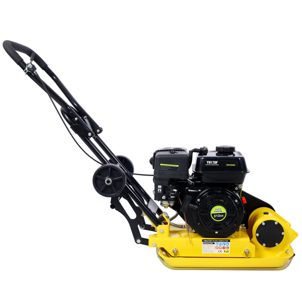 7.0HP 5500VPM MAX Gas Vibration Compaction Force 20 x 14 inch Plate Compactor w/Built-in Wheel,EPA compliant