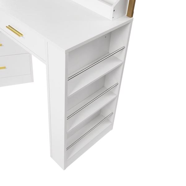 Modern White 8-Drawer Dresser for Bedroom - Ample Storage Wide Chest of Drawers, Sturdy & Safe