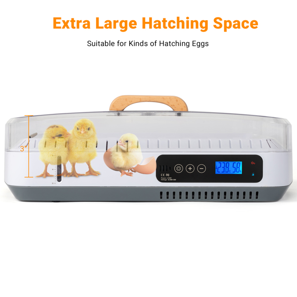 【Same model code：73539812】US 35 Egg Incubator with Automatic Egg Turning, Temperature and humidity Control, Water Alarm, Incubator for Hatching Eggs,Chickens,Ducks,Geese,Birds,pigeons and Quail Eggs