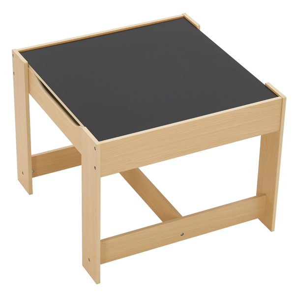 Children's Wooden Table And Chair Set With Two Storage Bags (One Table And Two Chairs)