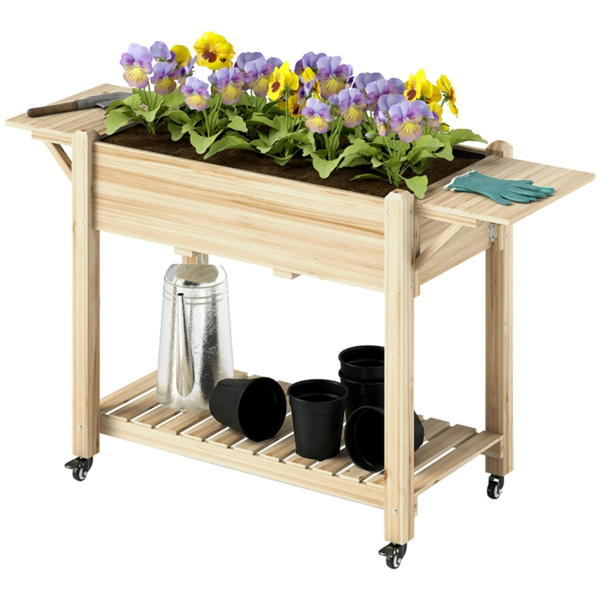 Wooden Planter、Flower shelf,Wood Planter Box