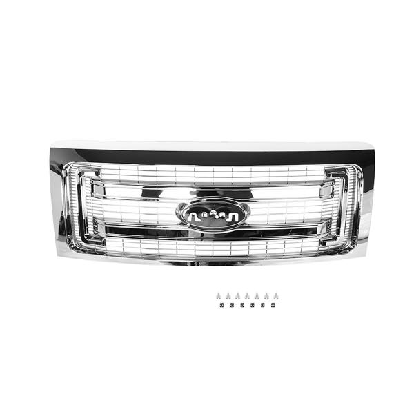 Middle grille 2009-2014 Ford F-150 XLT for plating of DL 3 Z-8200-DA MT046013 (Ban sale on  Amazon) (No support for unconditional return)