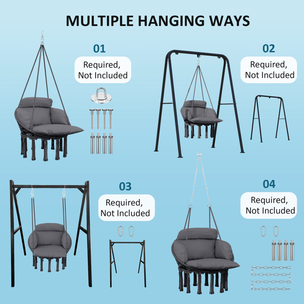 Hammock Swing Chair ( Amazon Shipping)（ Prohibited by WalMart ）