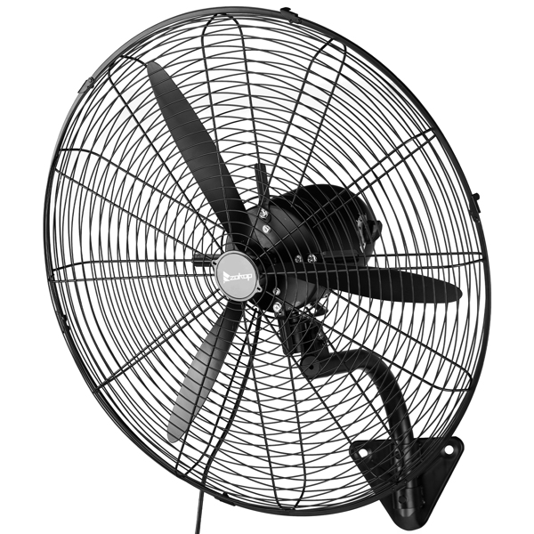 MFJ-EW65 26inch High Velocity Wall Mount Fan Oscillating,Industrial Fan with 4 Speed Ventilation,100% BLDC Copper Motor,9299CFM,,Heavy Duty Metal Fan for Outdoor, Indoor Use  