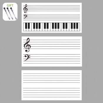 Magnetic Music Staff Learning Sticker Set (3 Sizes), Fun Teaching Tool, Can Be Moved Freely Without Damaging the Wall.（There is an 80% probability that UniUni will be used for logistics.)