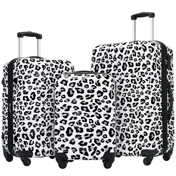 Hardshell Luggage Sets 3 pcs Spinner Suitcase with TSA Lock Lightweight-20"+24"+28" Luggages