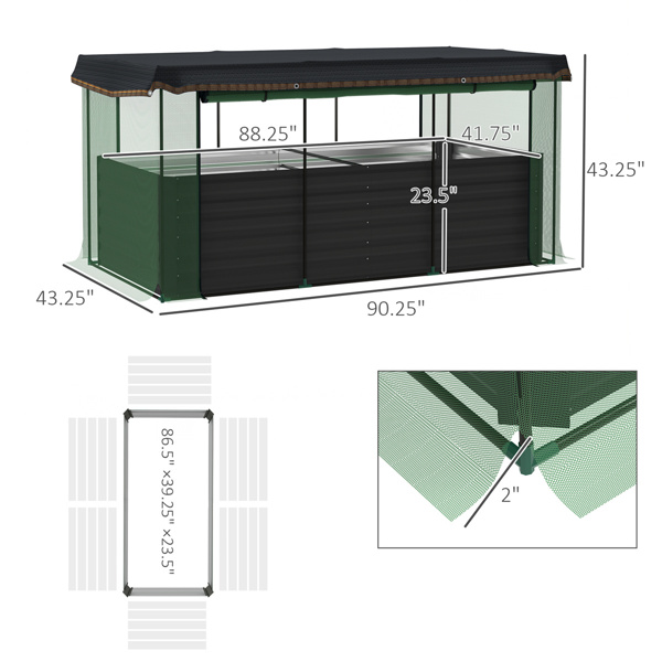 Galvanized Steel Planter Box