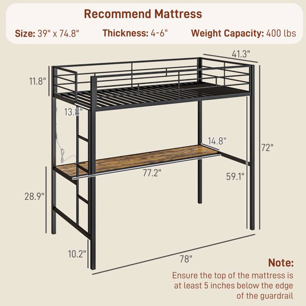 Twin Size Loft Bed