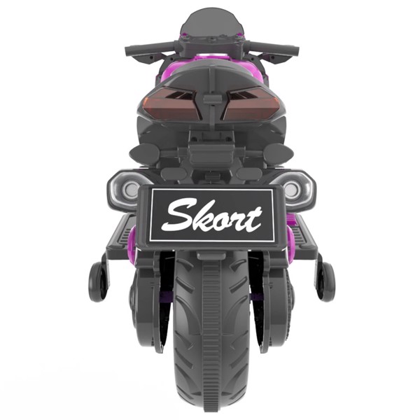 12V Kids Ride On Motorcycle, battery-powered kids' electric motorcycle with LED Nimbus toy, MP3, Bluetooth, purple, two wheels (not shipped on weekends)