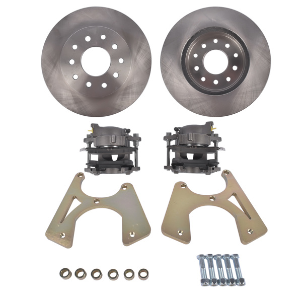 Bolt-On Rear Disc Brake Conversion Kit for 10 & 12 Bolt Chevy Chevelle El Camino Monte Carlo Buick Skylark Oldsmobile Cutlass Pontiac GTO LeMans Tempest Rear