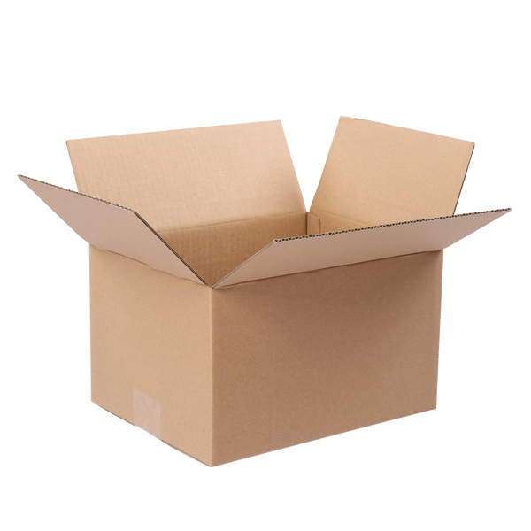 50pcs 10 "x 8" x 6 "(25.4x20.3x15.2cm) thick 3mm corrugated cardboard box in kraft paper color