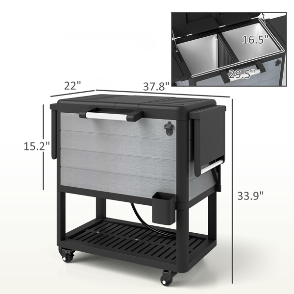 Cooler Cart ( Amazon Shipping)（Prohibited by WalMart）