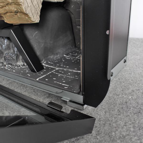 28inch Infrared Electric Fireplace Insert, Touch Panel Home Decor Heater, With Cracking Sound