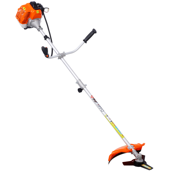 52cc Weed Eater/Wacker Gas Powered, 2 in 1 String Trimme,with 10'' Brush Cutter,Rubber Handle & Shoulder Strap Included