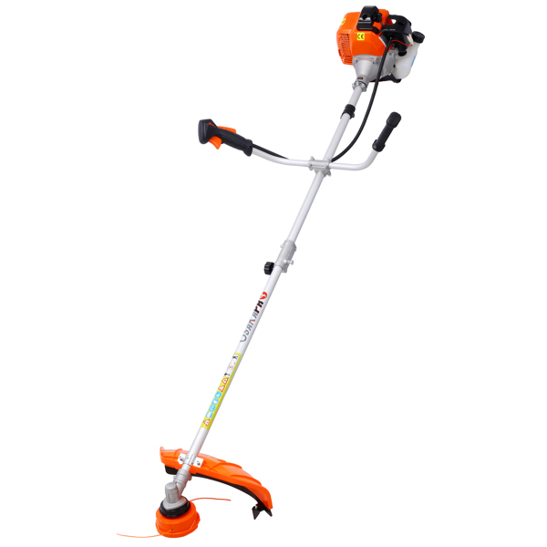 52cc Weed Eater/Wacker Gas Powered, 2 in 1 String Trimme,with 10'' Brush Cutter,Rubber Handle & Shoulder Strap Included