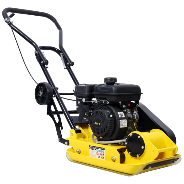 2.5HP Plate Compactor Gas 79.7cc 8200N Force Construction Concrete Tamper Machine Power Paver 19.3 x 12.6" Plate,EPA compliant