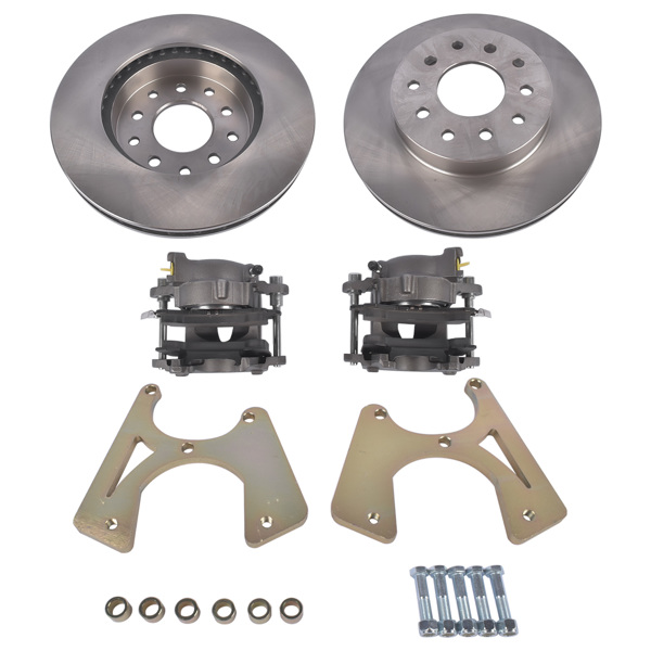 Bolt-On Rear Disc Brake Conversion Kit for 10 & 12 Bolt Chevy Chevelle El Camino Monte Carlo Buick Skylark Oldsmobile Cutlass Pontiac GTO LeMans Tempest Rear