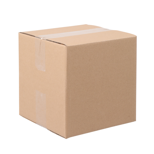 50pcs 8 "x 8" x 8 "(20.3x20.3x20.3cm) thick 3mm corrugated cardboard box in kraft paper color