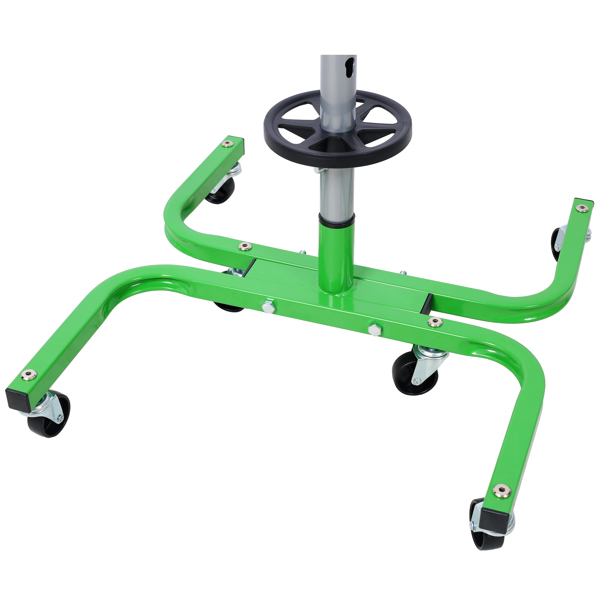 Storage Stand  With Wheels 275 LBS Total Capacity  Uses Six 2in Swivel Caster Wheels green color