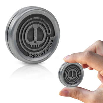 Magnetic Metal Fidget Slider, Coin Decompression Toys ADHD Fidget Toys Adult EDC Casual Fidget Toy Magnetic Blocks, Sensory Toys Anxiety Stress Relief (Sliver)