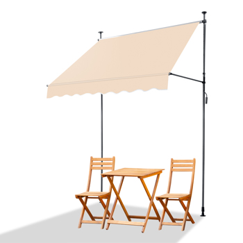 78.7\\"D x 47.2\\"W x(78.7 -118.1)\\"H Retractable Awning Khaki